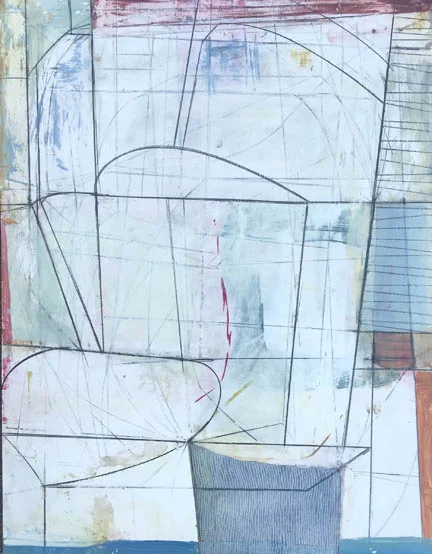 Untitled No. 1 20” x 26” mixed media on yupo paper