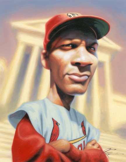 Curt Flood, challenger of The Supreme Court, who changed baseball forever.