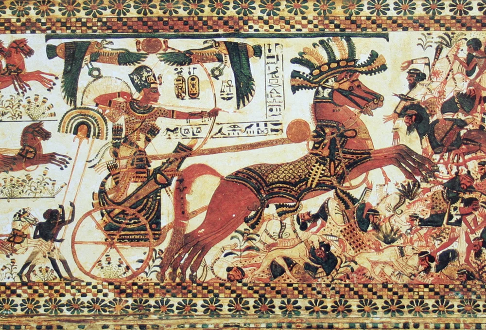Solomon's bride was majestic like the heavily ornamented horses in Pharaoh's army.