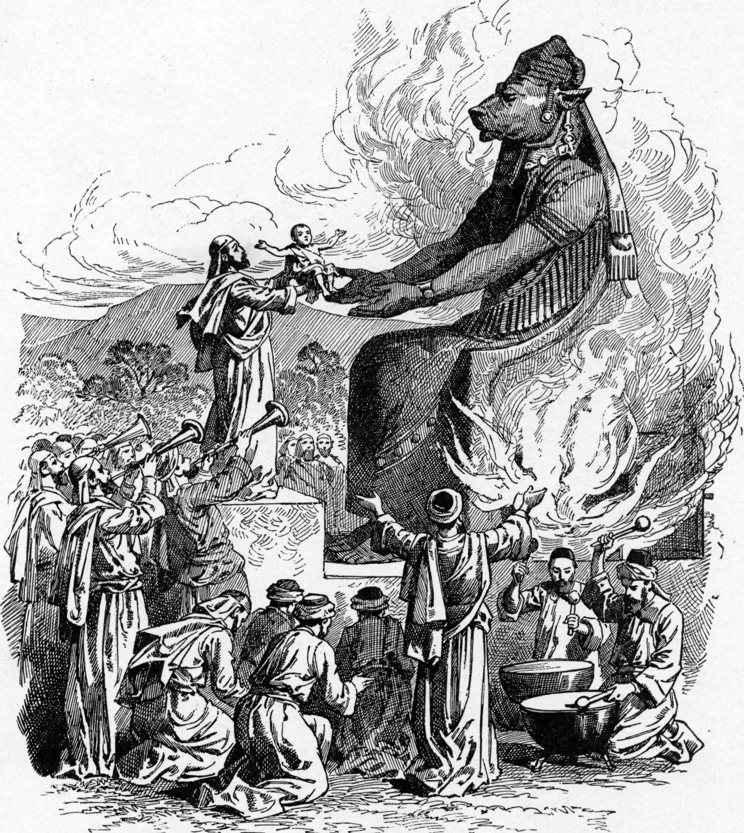 Several secular Greek historians such as Plutarch and Cleitarchus described in detail how the Canaanites sacrificed their children by burning them alive.