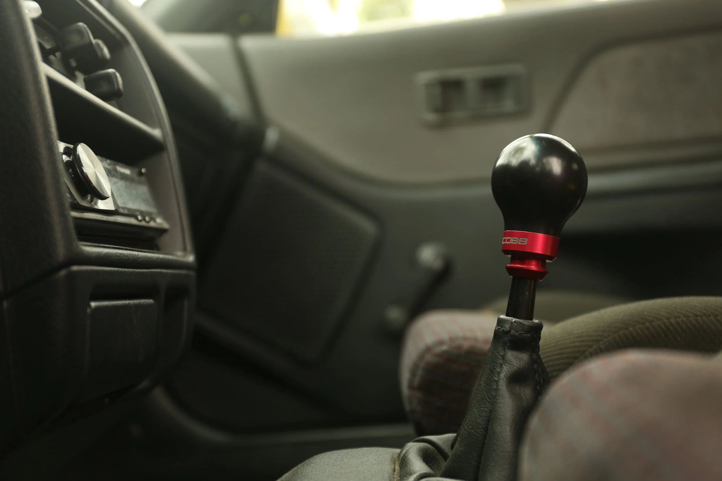 My Cobb shift knob. I had to use an adapter to make this work.