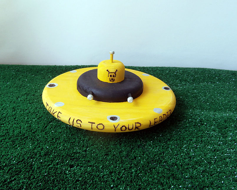 Custom flying saucer