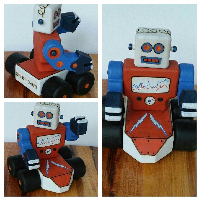 Just because we've been giving wood lathe a lot of love, doesn't mean we didn't make a few robots!