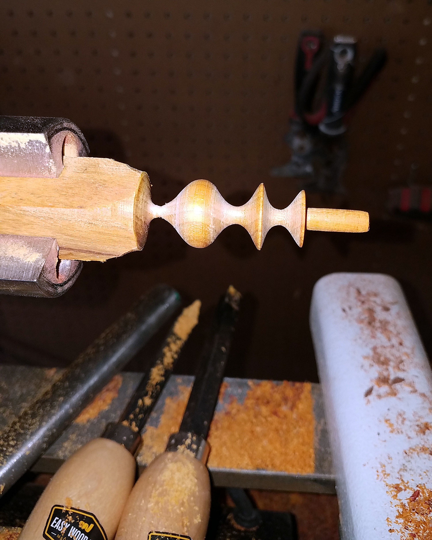 Spindles, cups and bowls in progress!