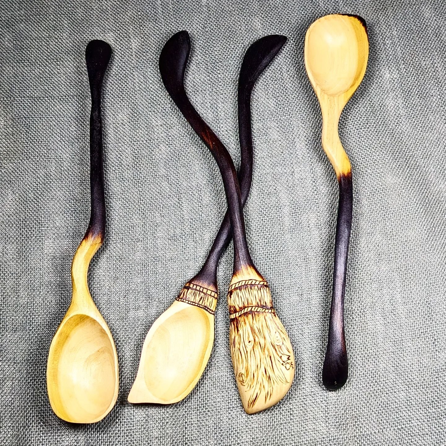 New spoons! Getting excited for the up coming @austinwitchfest April 28 at Palmer Event Center. Get out and support local witches, artists, and vendors. 

#austinwitches #shopsmall #shoplocal #witch #handmade #austinwitchfest #smallbusiness
