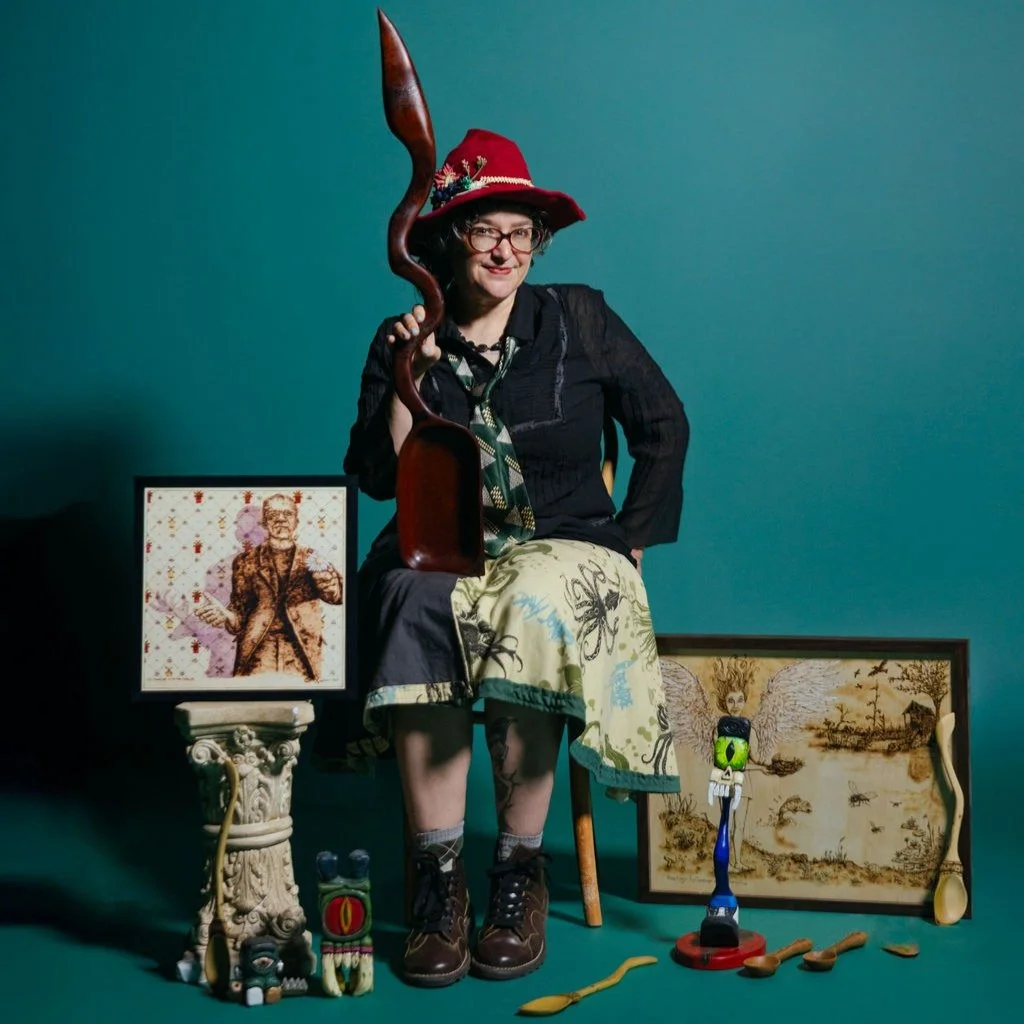 Wow! Look at these photos included in Sarah's interview for the University of Texas at Austin, College of Fine Arts magazine article about staff creatives! You can read the article in the news section on finearts.utexas.edu. 
Thank you @eanicreative 