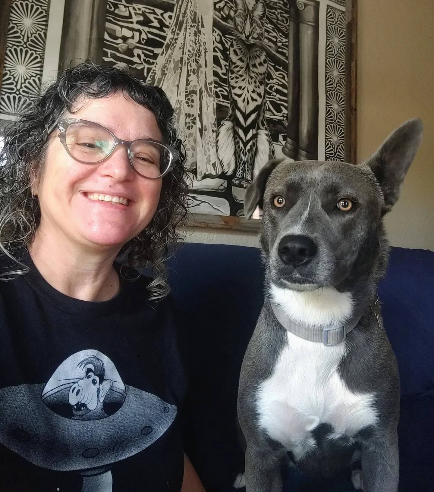 Happy solstice from Gracie Blue and I, and Terry too! Wishing you joy!