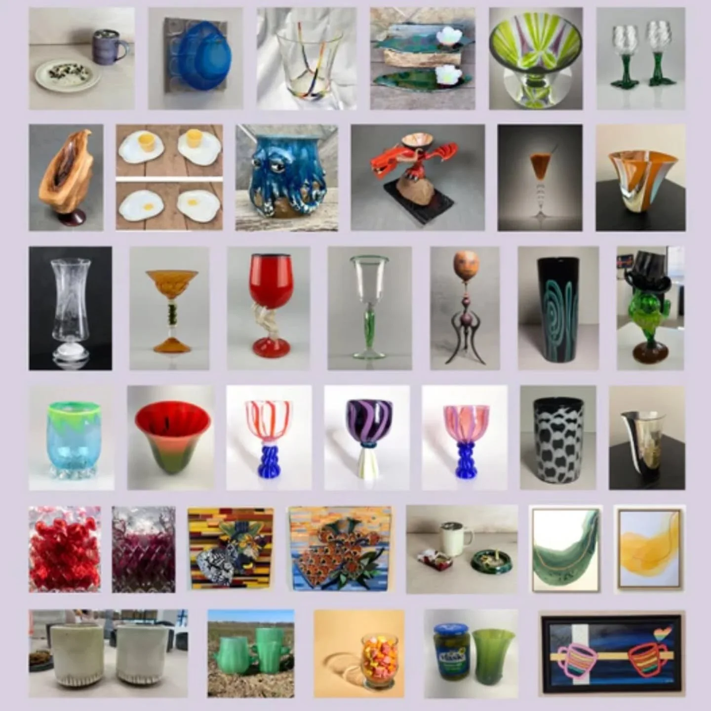 The cups of THE CUP SHOW!!! Seriously cool gallery and shop for unique creations PLUS there's almost always glass artists working in the space that you can watch and be mesmerized by. 
10300 Metric Blvd. Suite #250
Austin, TX 78758
Gallery Hours:
Tue