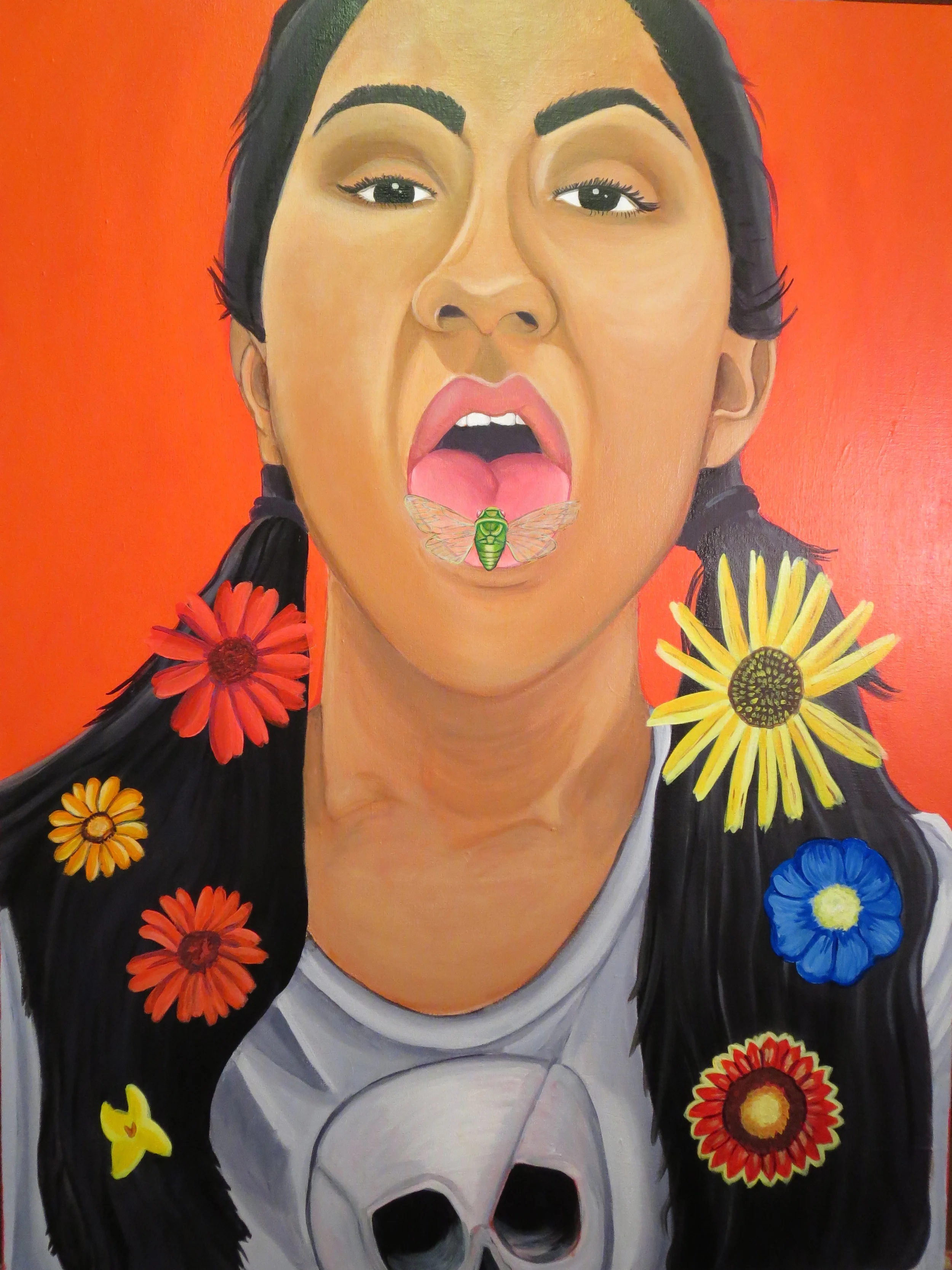 Voz  30 x 40" acrylic on canvas 2014