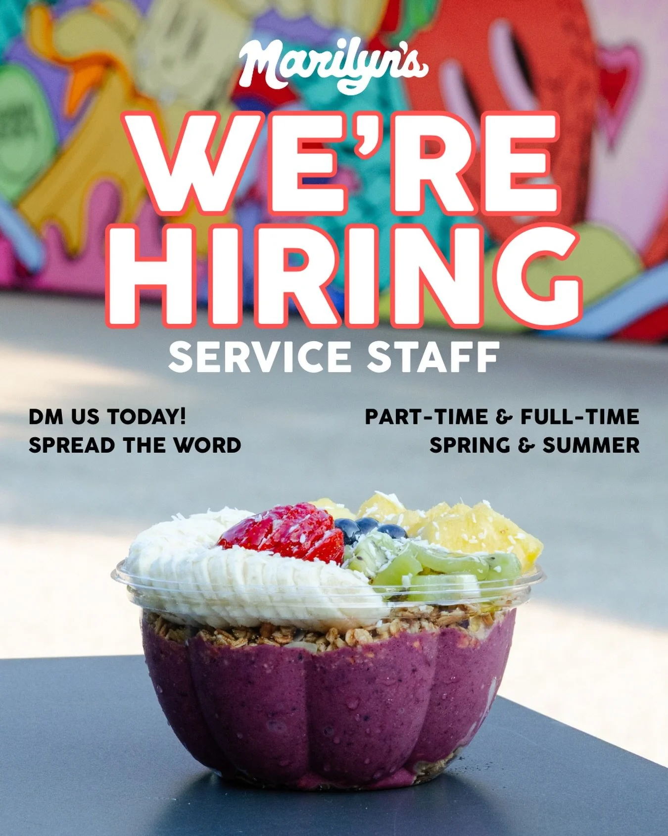 📣 We&rsquo;re staffing up for the spring and summer! 📣

Looking for energetic, friendly, food lovin&rsquo; folks who want to join Marilyn&rsquo;s crew. If that sounds like you or if you know someone who&rsquo;s interested go to www.marilynsdetroit.