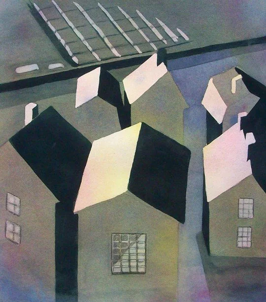 Cyber Community WWW 25 x 20 in. Watercolor