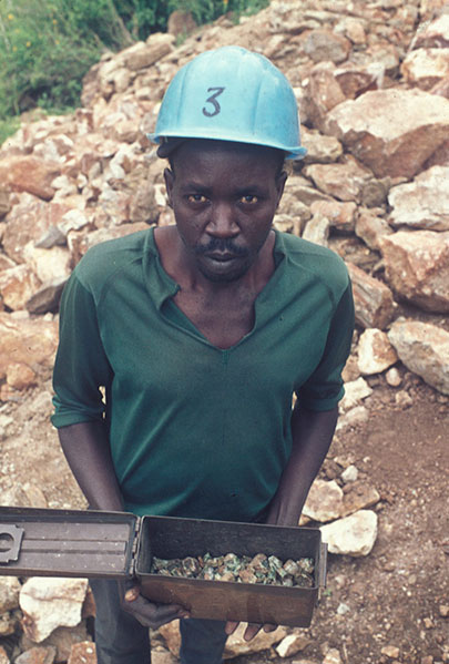  A day's production&nbsp;at the Lualenyi Mine, late 1970s. 