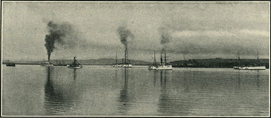 Fleet of the United States Navy in San Diego Bay.