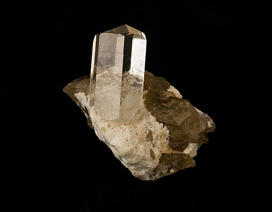 Phenakite on matrix from Burma. (Photo: Mia Dixon)
