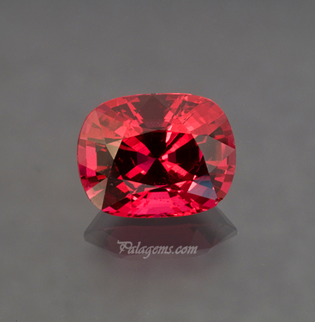 Red spinel from Burma , 3.23 ct, 9.78 x 7.66 x 5.92 mm. (Photo: Mia Dixon