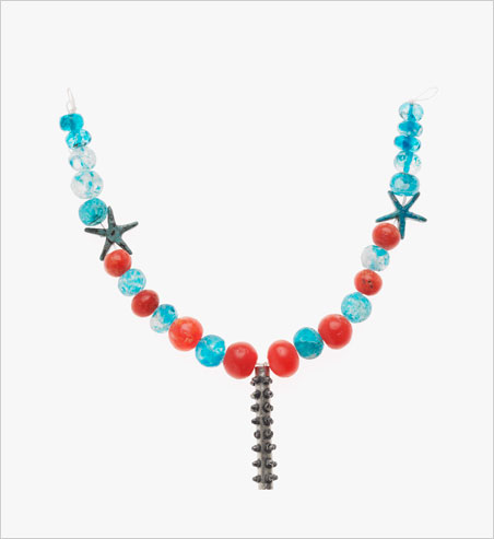 Magical. Above, necklace with cylinder amulet case, 1700–1550 BCE. Silver, glazed crystal, carnelian, and faience (a ceramic glaze for quartz beads). Harvard University—Boston Museum of Fine Arts Expedition. Below, string of beads with a glazed quartz pendant, 1700–1550 BCE. Faience, glazed quartz. Harvard University—Boston Museum of Fine Arts Expedition. (Photos © Museum of Fine Arts, Boston)