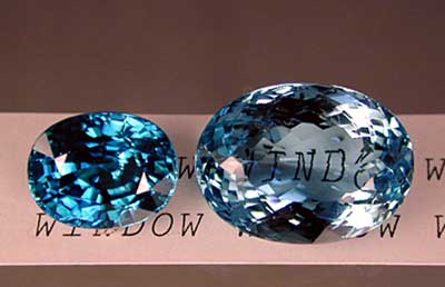 If a gem is cut too shallow, light will pass straight through, rather than returning to the eye as brilliance. This is termed a “window” (right). In well-cut gems, most light returns as brilliance (left). Brilliant areas are those showing bright reflections. Extinction is used to describe dark areas where little or no light returns to the eye. Photo: Wimon Manorotkul