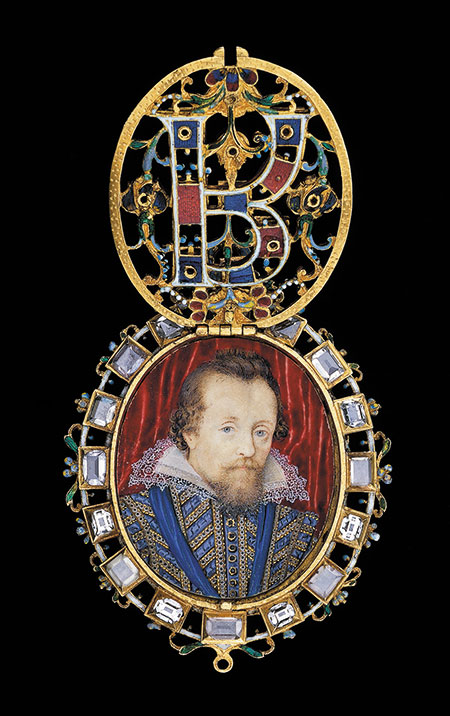 The Lyte Jewel. Enameled gold set with diamonds, 1610. The locket contains a portrait by Nicholas Hilliard of James VI and I of Scotland and England. The Waddesdon Bequest. (Photo © The Trustees of the British Museum)