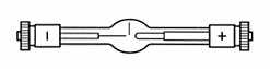 Figure 12. Osram short-arc xenon lamp (after OSRAM. G.M.B.H.)