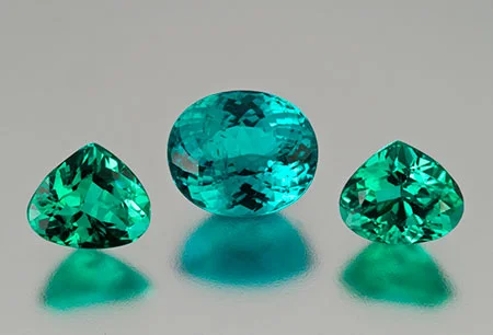 Long gone. These Brazilian paraiba tourmalines were our featured stones for January 2012, but they have long since been snapped up. Blue green center oval, 2.8 carats, 9.22 x 7.8 x 5.57 mm, and the green teardrop pair, 2.51 carats, 7.5 x 6.3 x …