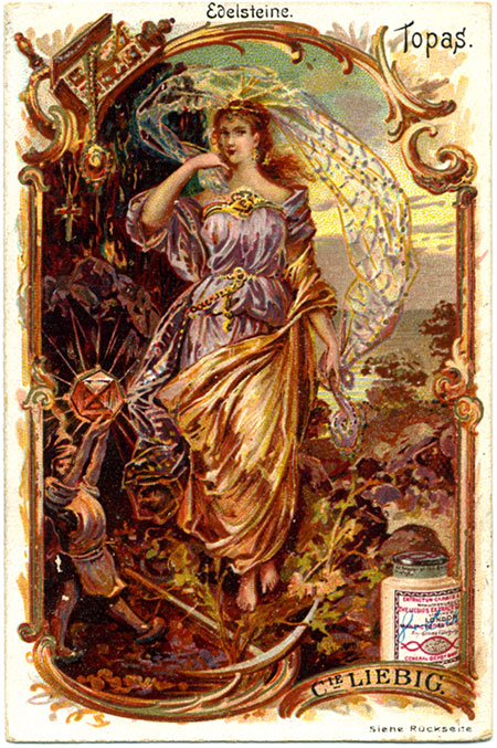 Elven mit Edelsteine. This month, Santa's industrious elves offer up colored gemstones here and there