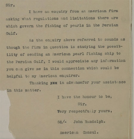 A 05 Jun 1929 letter to the British Political Resident in the Persian Gulf. Just one document from a massive digitization effort by the Qatar National Library in partnership with the British Library.