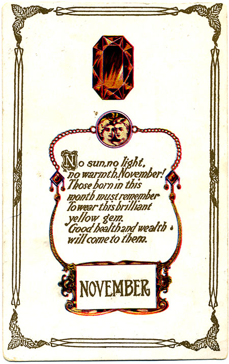 Two other collecting card for November are available here .