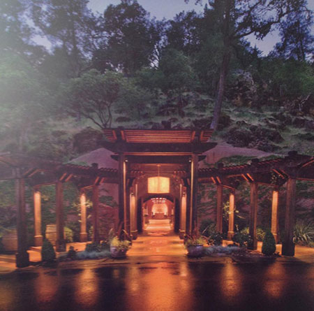 Into the mine. The wedding reception was held in the Wine Cave of Calistoga Ranch. (Photos: Jeanne Larson)