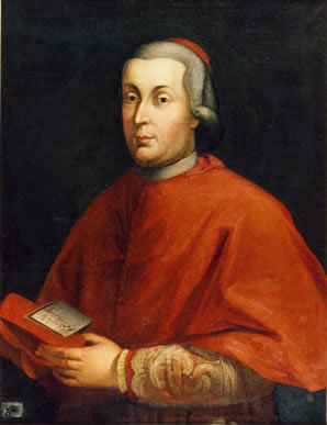 Cardinal Stefano Borgia, who originally came into possession of the axe head.