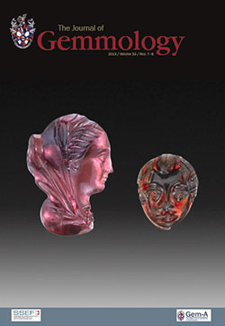 On the cover. A pair of ancient cameo carvings. The Hellenistic pyrope-almandine carving on the left (19.1×12.9 mm) is a royal portrait of a Ptolemaic Queen. On the right is a pyrope cameo of the head of Eros encircled by a plaque (11.7×9.5 mm), a popular motif in Roman glyptic of the 1st century BCE/CE. Inv. nos. 81.AN.76.59 (left) and 83.AN.437.42 (right, gift of Damon Mezzacappa and Jonathan H. Kagan), J. Paul Getty Museum, Villa Collection, Malibu, California. (Photo: Harold and Erica Van Pelt)