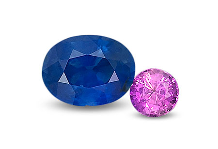 Rwanda sapphires , 1.32 and 0.64 ct; unheated. RWH Collection. (Photo: Wimon Manorotkul)