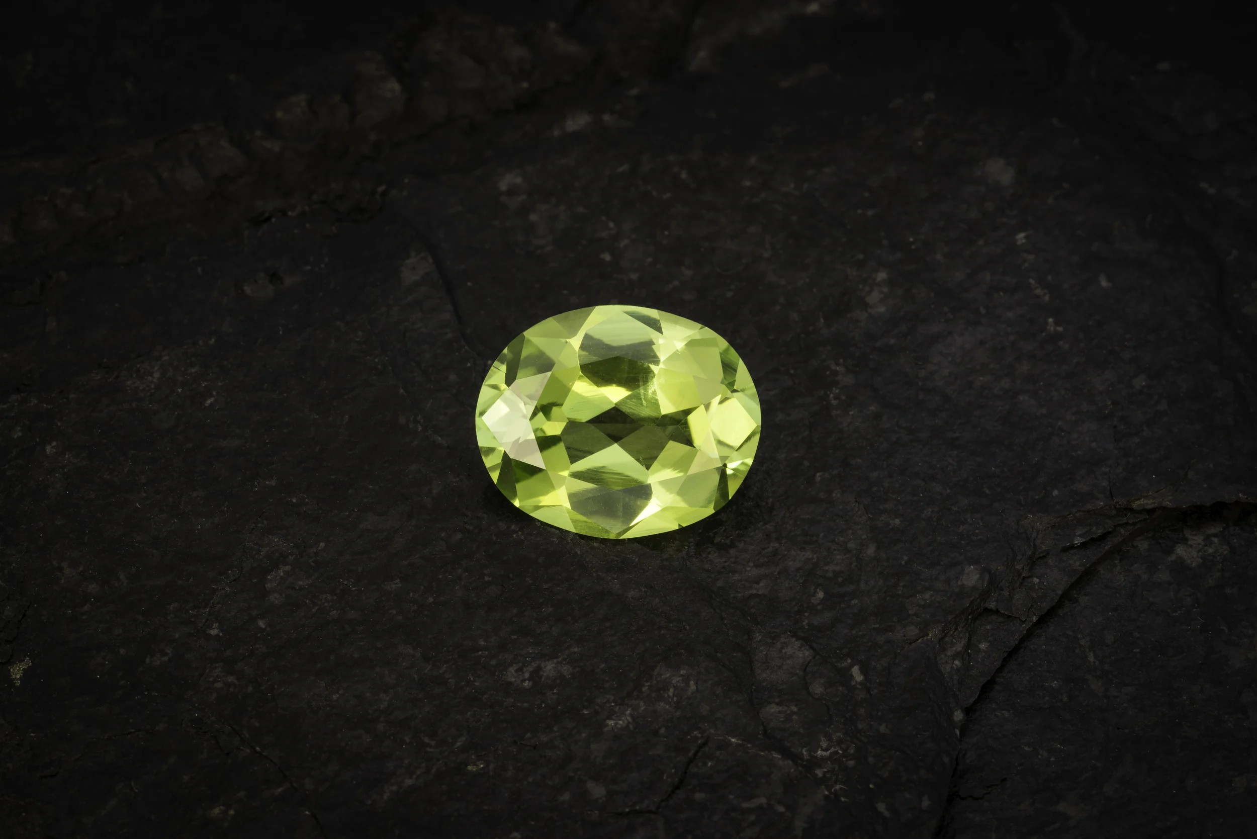 Chrysoberyl from Orissa, India, 15.13 carats, 17.99 x 14.75 x 7.55 mm. Inventory #22929. (Photo: Mia Dixon)