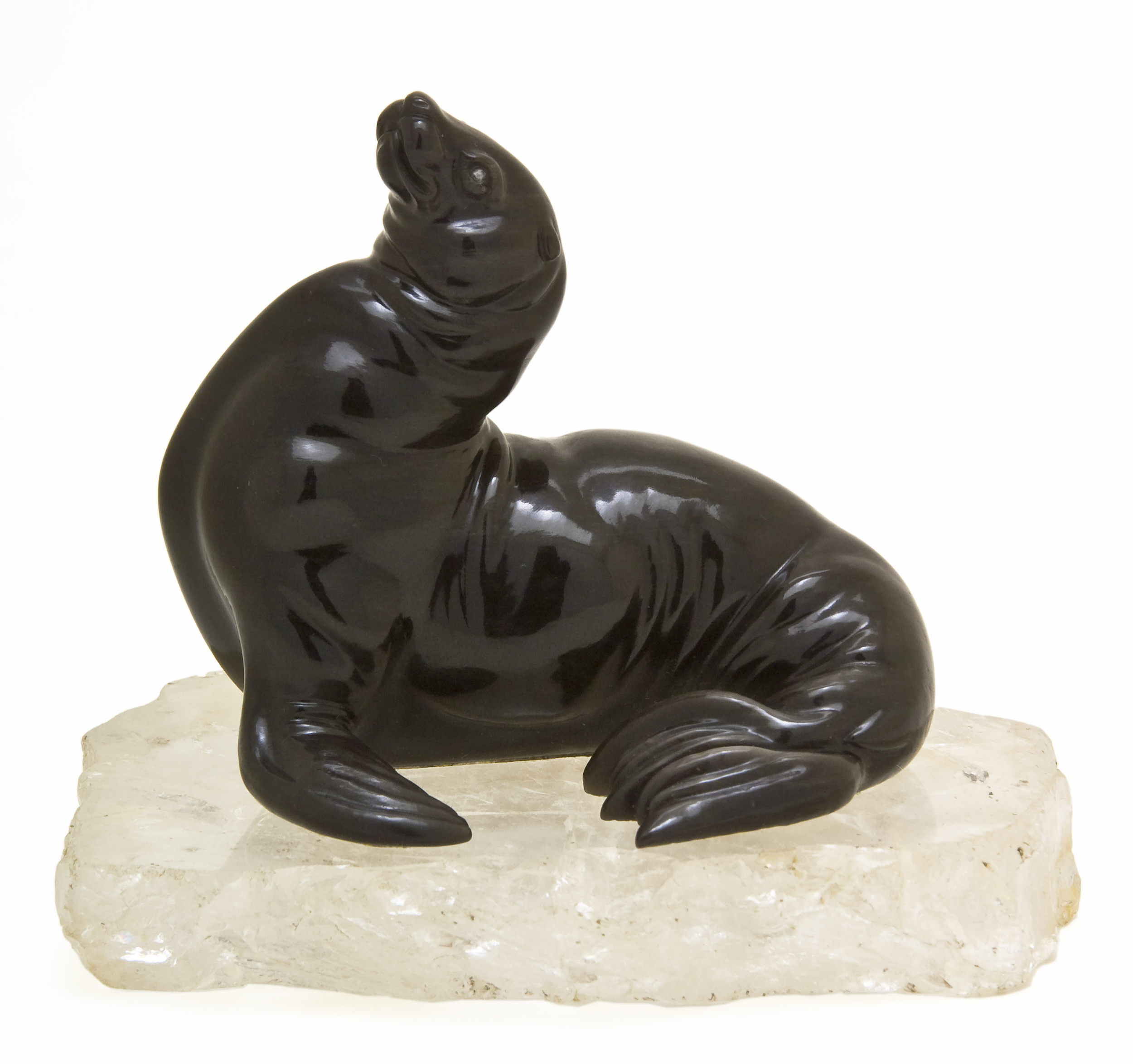 Brrrr. (Or would that be Grrrr?) Sea Lion by Carl Faberge, ca. 1900. (Image courtesy the Houston Museum of Natural Science)