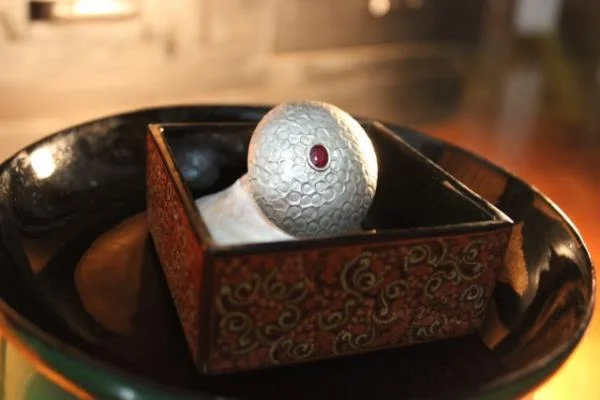 Silver and stone brooches like this fund Akhaya Women. Someday they will be fashioned by those of the group's namesake. (Photo courtesy Akhaya Women)