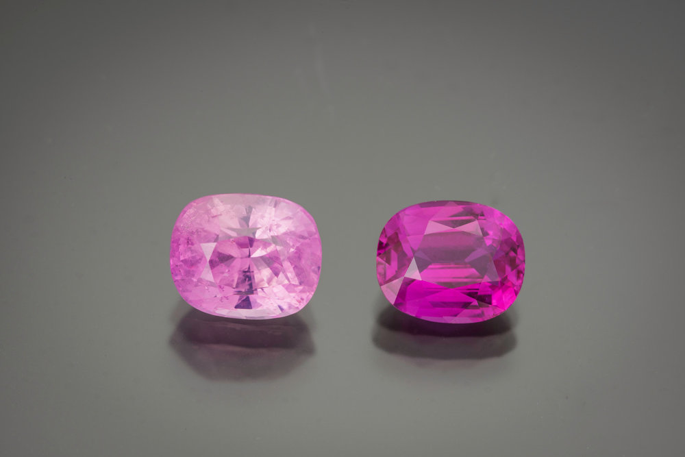 Pink Sapphire and Ruby