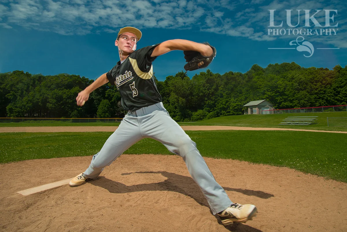 Jake - Senior Pictures: Baseball Session On Location