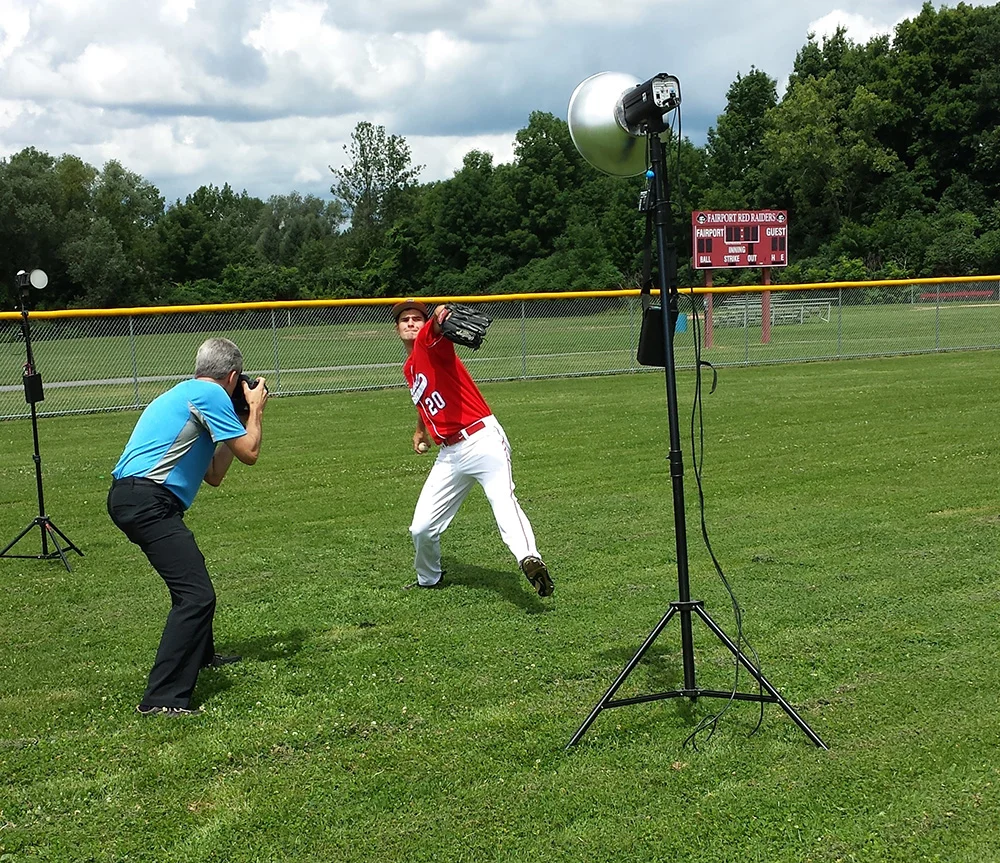 Kevin - Senior Pictures: Baseball Session On Location