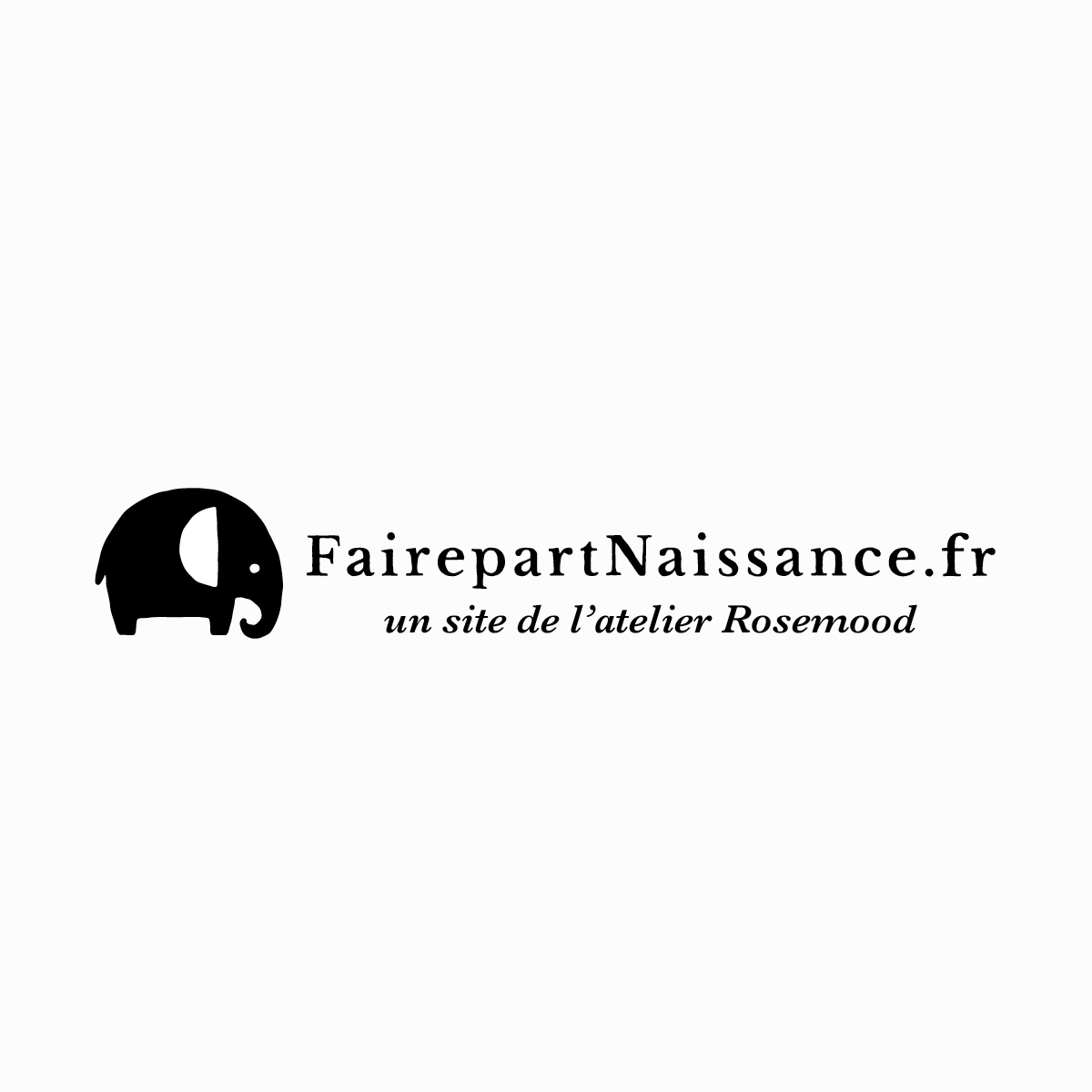 Logo for online birth announcements for L'atelier Rosemood . 2010, Nantes, France. View Projects
