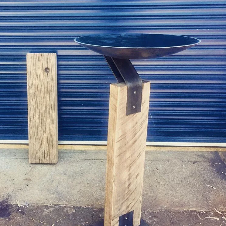 The "Sand Wedge" bird bath by Grant Flather