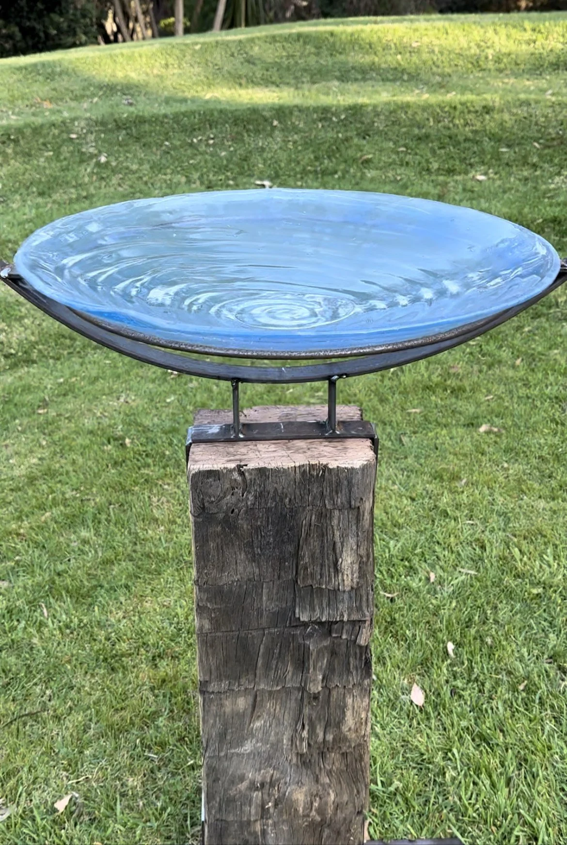 Glass Bird Bath (Zen birdbath).