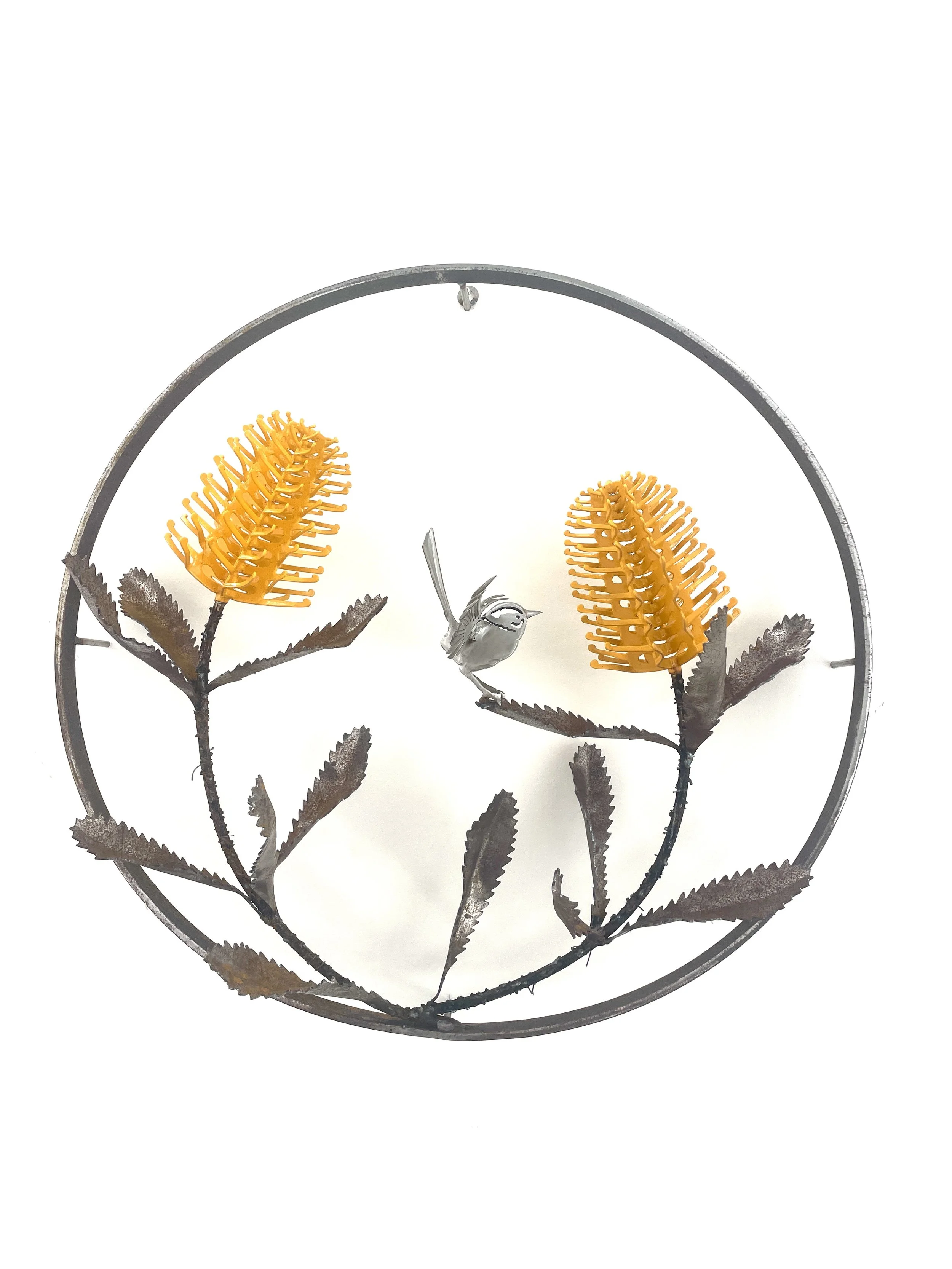 Doubke Sawtooth Banksia with landing Wren