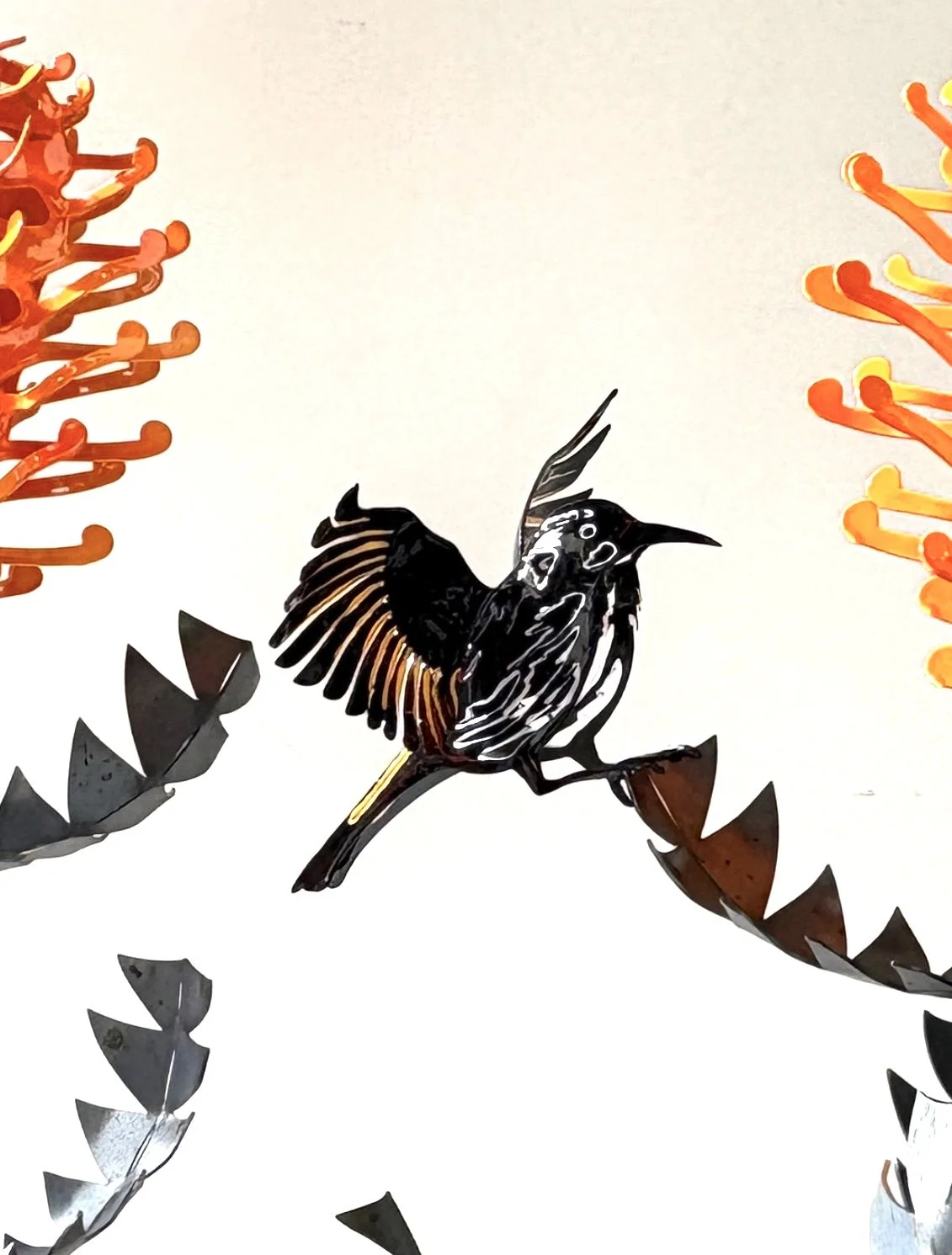 Honeayer sculpture closeup. By Grant Flather