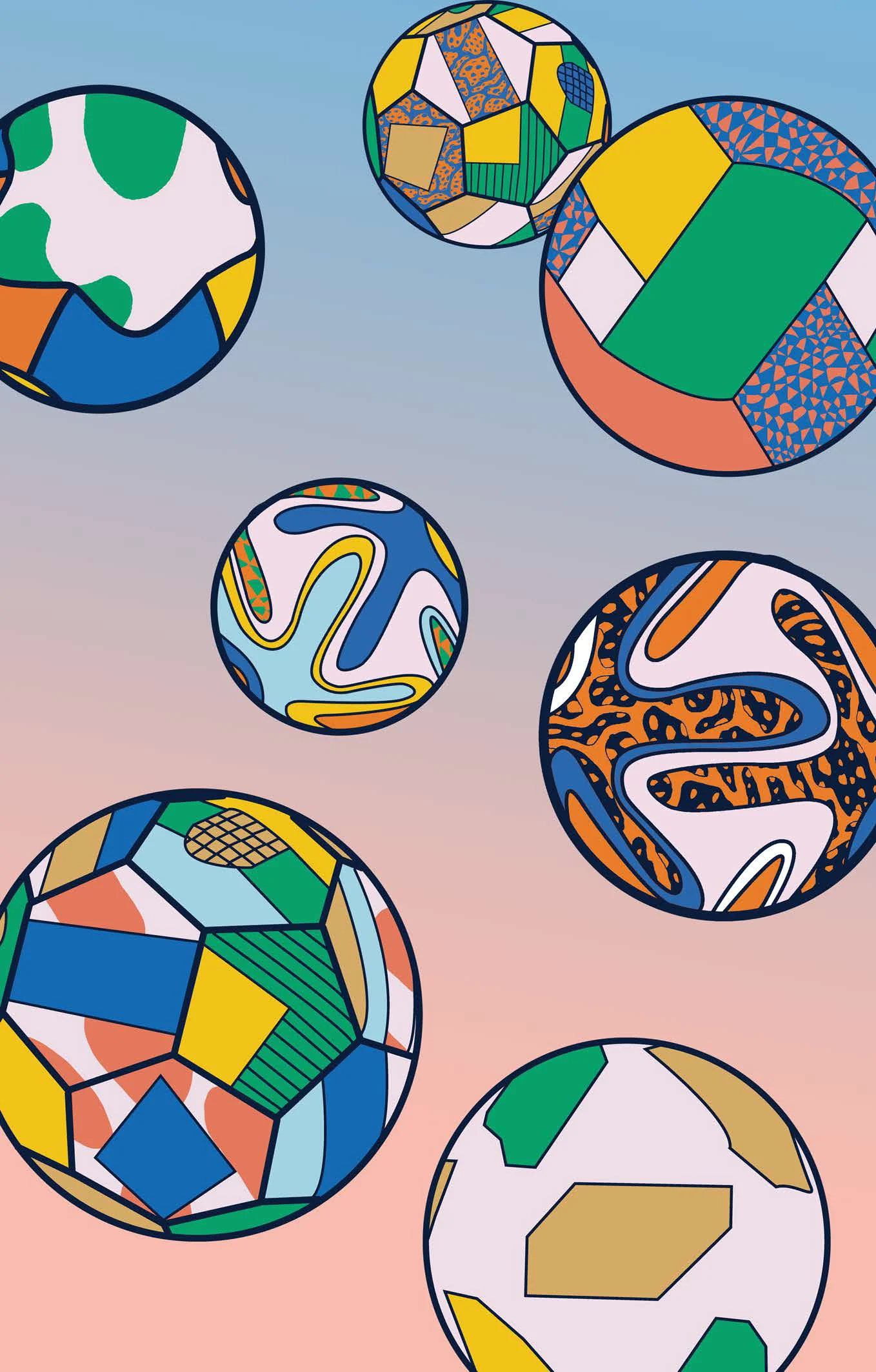 World Cup drawing for Papier Magazine