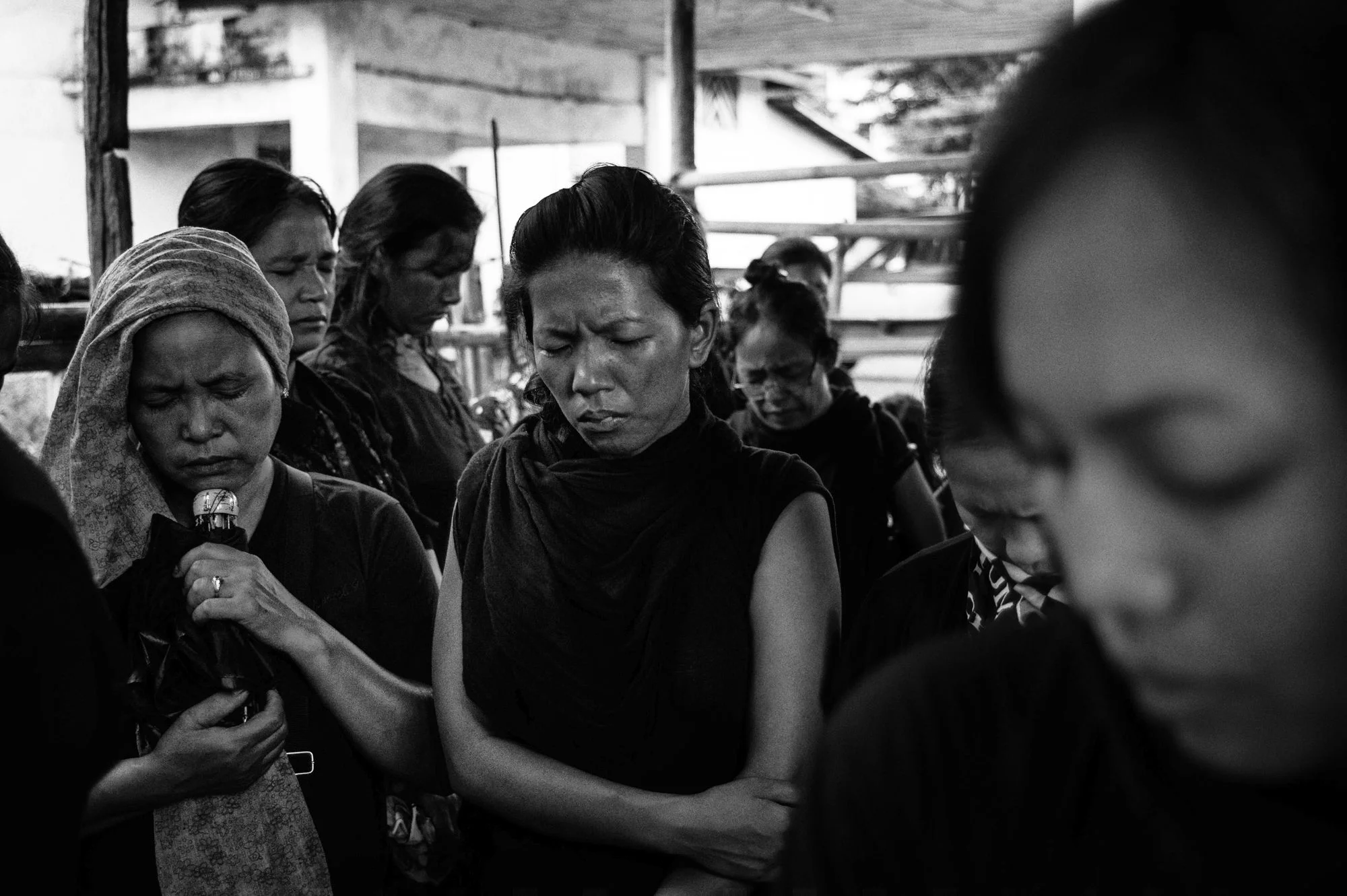 August 2016: At Pumbuk, where a memorial for the dead stands in Churachandpur, thousands of women prayed, led by a pastor after a long silent march through town.