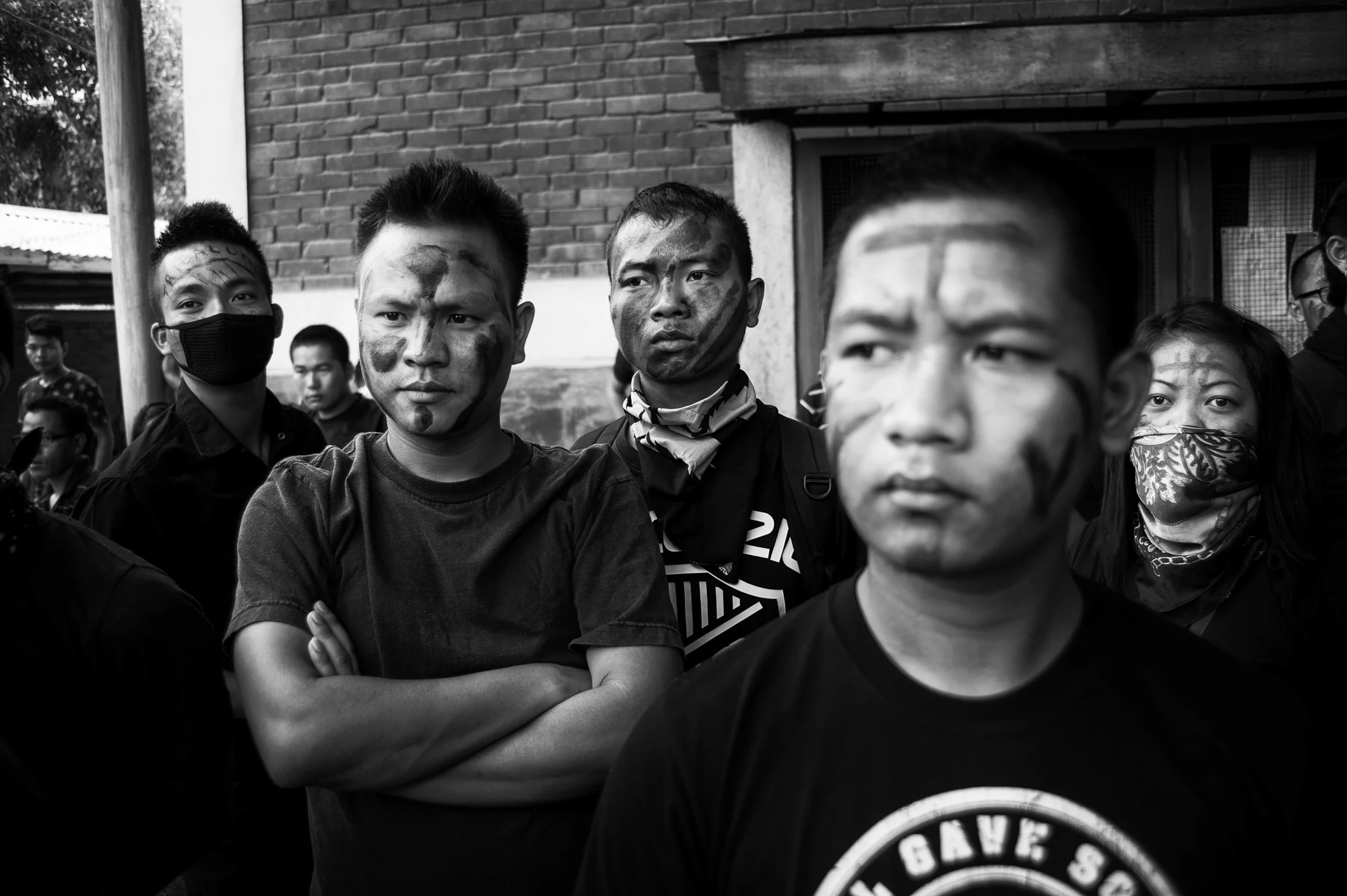 August 2016: Protestors arrived at Churachandpur College from around the district for a Mass rally on August 30.