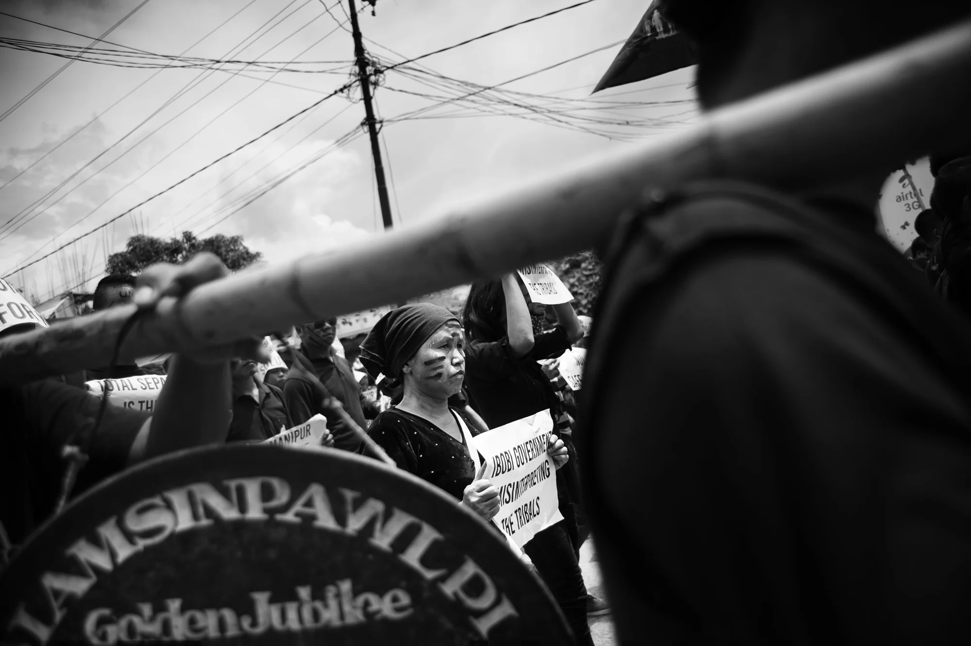 August 2016: Thousands of protesters marched through the hills of Churachandpur to the sounds of traditional tribal gongs, chanting slogans.