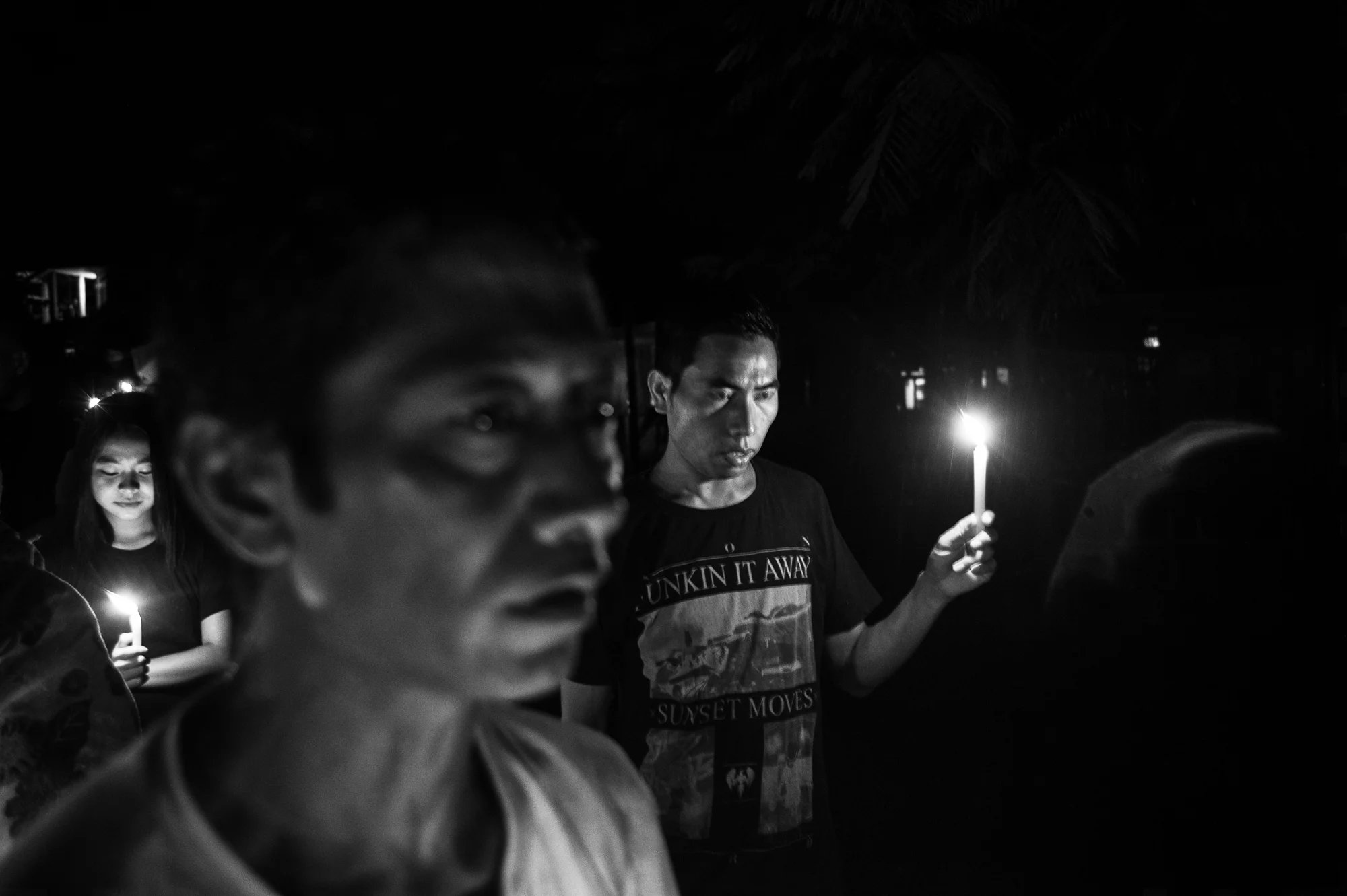 September 2016: At Pearsonmun, in Churachandpur, village folk observe a minute's silence to observe a year since nine young men died in Police action. The folks of Churachandpur have stuck to their demands for over a year, and as a result, the dead haven't been buried and a town has remained in a state of limbo refusing to move on. 
