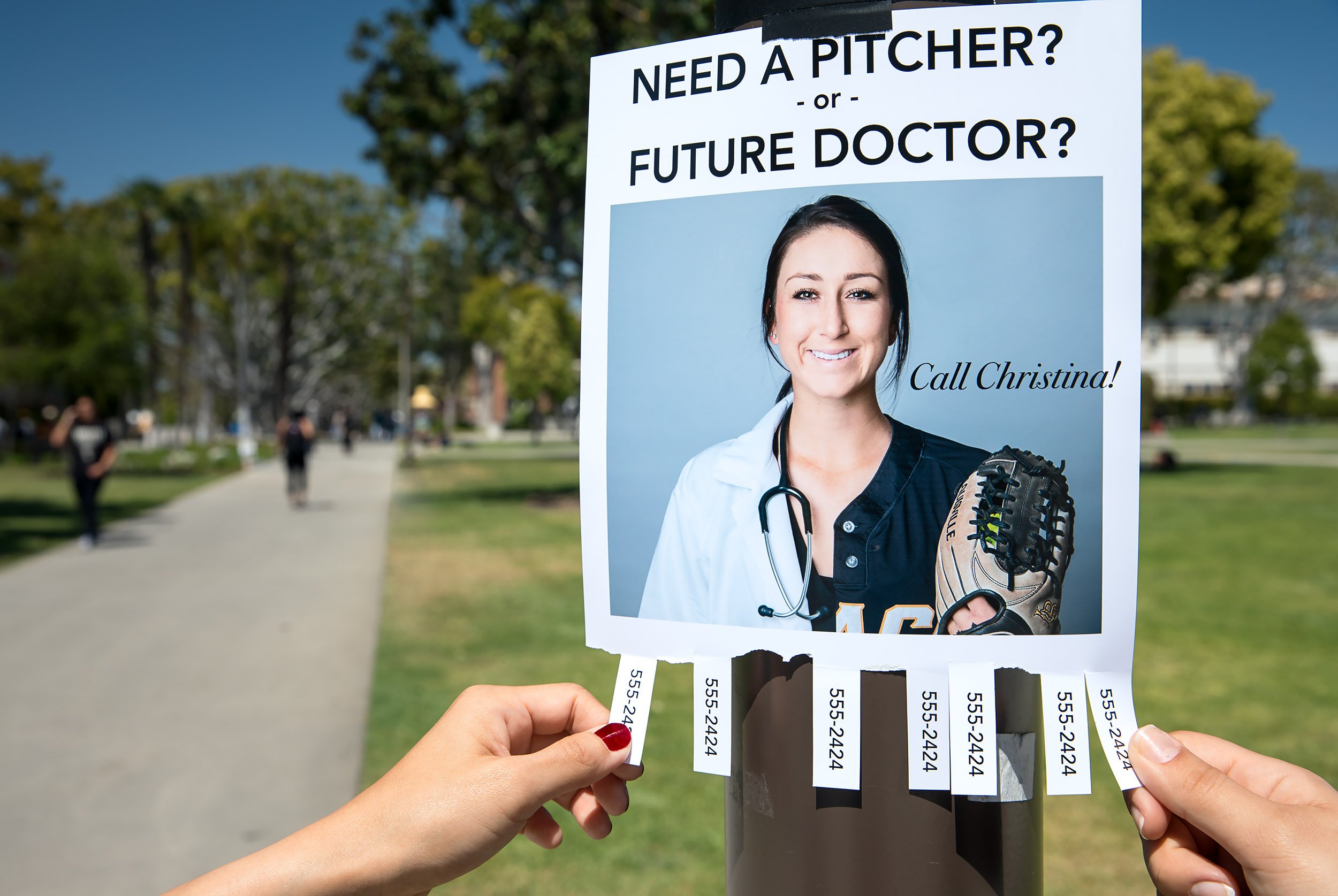 Christina Clermont - Pitcher and Pre-Med Student / For Long Beach State University / 2017