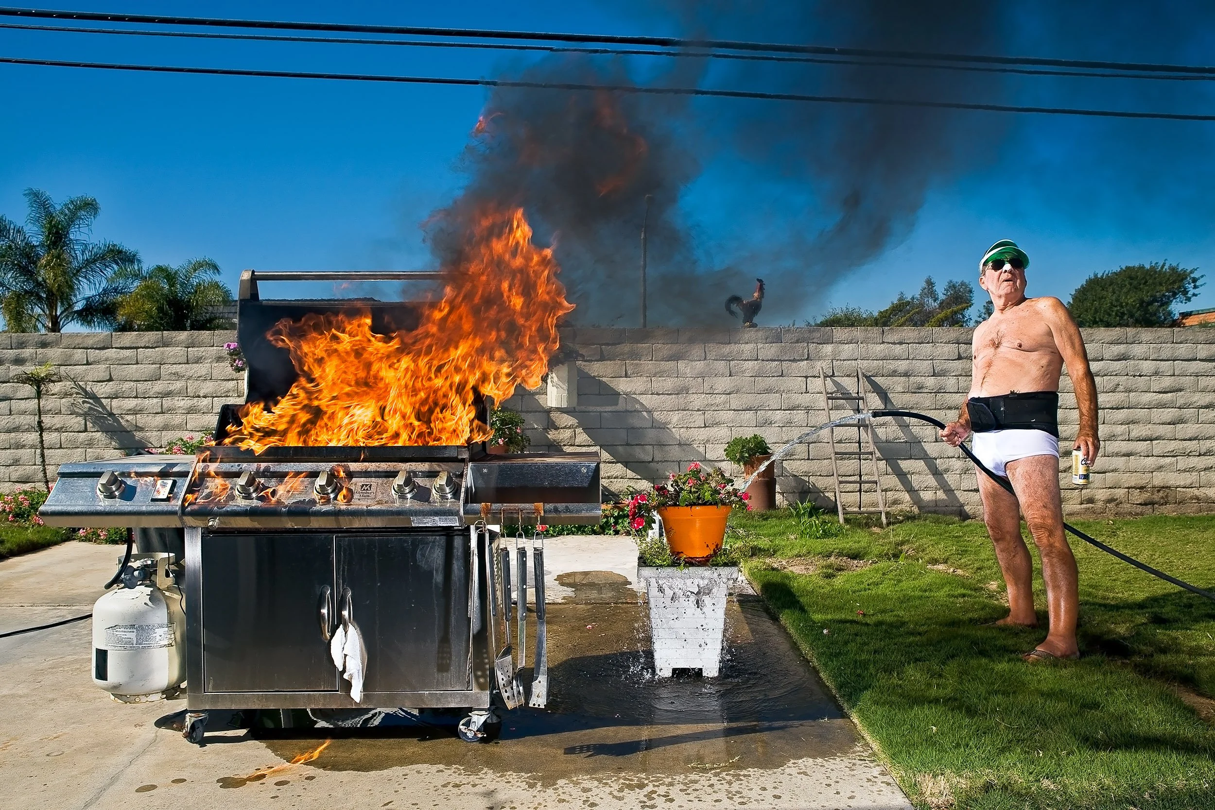 Portrait of my dad in his backyard / Huntington Beach, CA / 2008