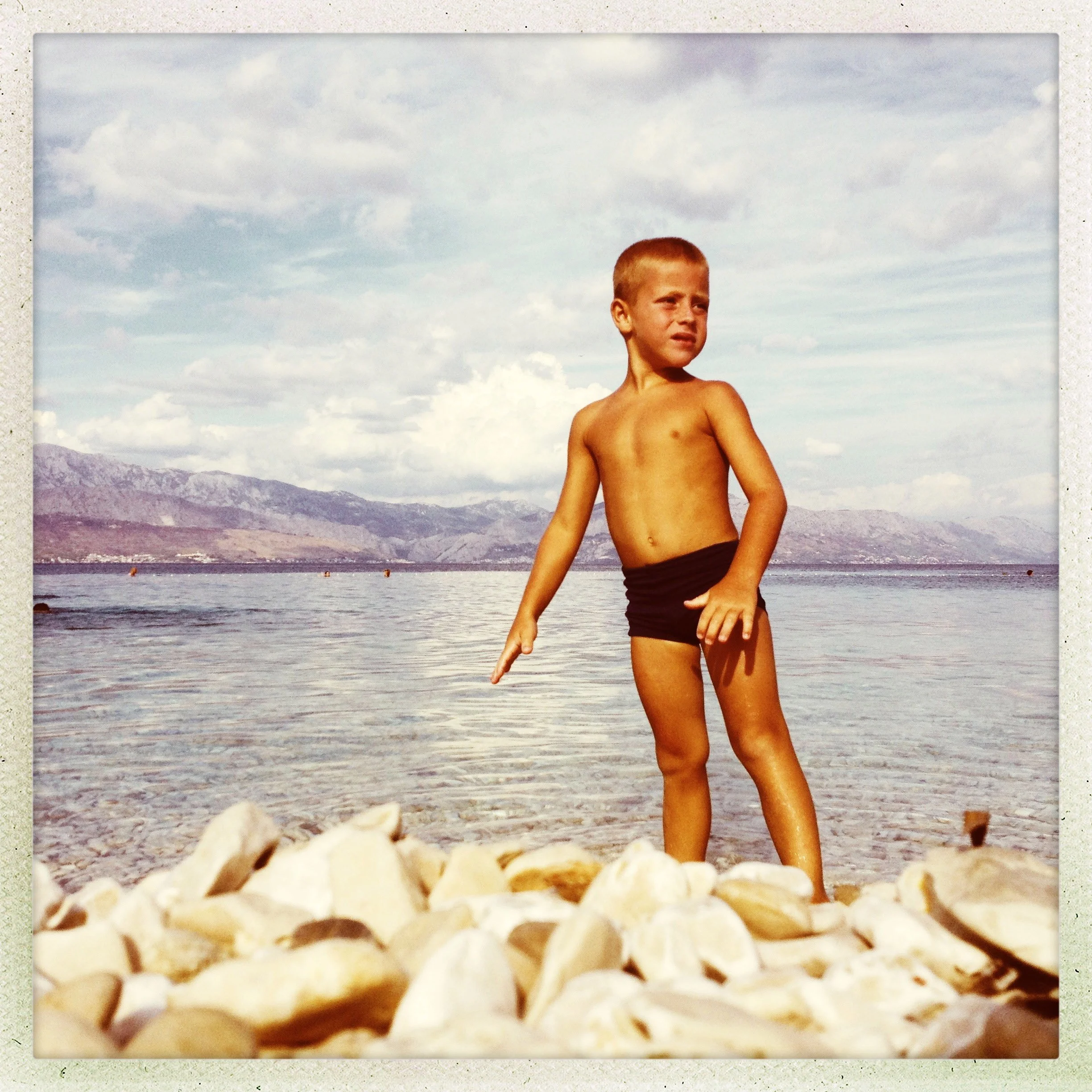 Boy and the Adriatic Sea / The island of Brac, Croatia / 2013